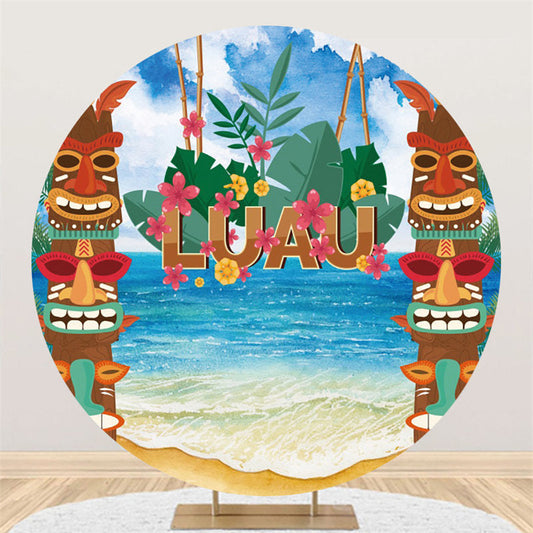 Entertainment Hawaiian Theme Luau Party Round Backdrop, 42% OFF