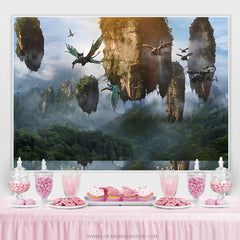 Lofaris Fairy Wonderland Stone Forest Birthday Backdrop