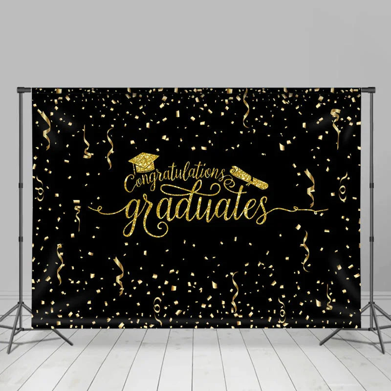 Lofaris Fallen Ribbon Congratutaions Graduates Backdrop