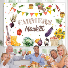 Lofaris Farmers Market Theme Cowboy Holiday Party Backdrop