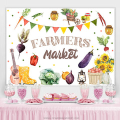 Lofaris Farmers Market Theme Cowboy Holiday Party Backdrop