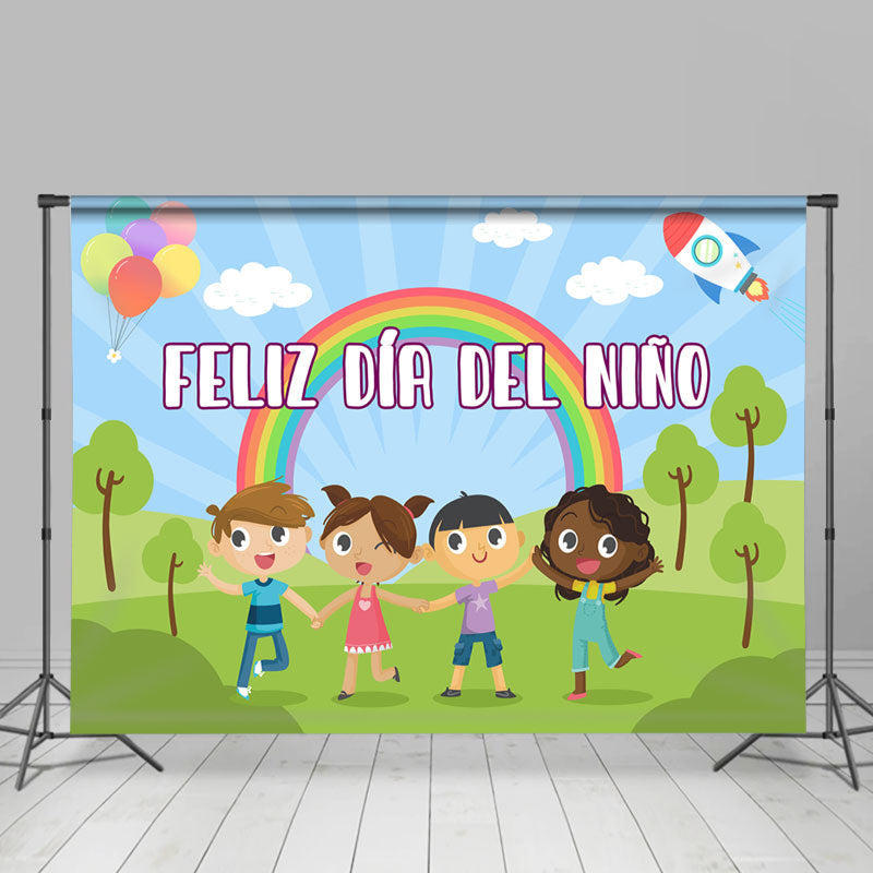 Lofaris Feliz Dia Del Nino Happy Childrens Day Backdrop