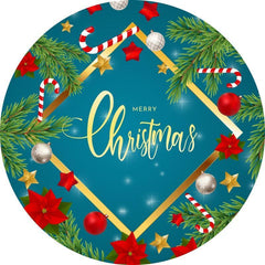 Lofaris Five Pointed Star Tree Circle Merry Chrismas Backdrop