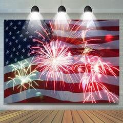 Lofaris Flag Of The US Bright Happy Birthday Party Backdrop