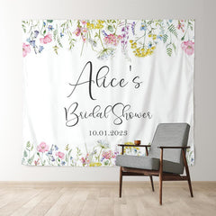 Lofaris Floral Lovely Butterfly Theme Bridal Shower Backdrop For Wedding