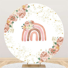 Lofaris Floral With Rainbow Themed Round Backdrop For Event