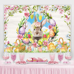 Lofaris Flower And kangaroo Happy Birthday Backdrop For Girl