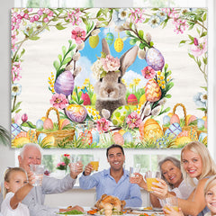 Lofaris Flower And kangaroo Happy Birthday Backdrop For Girl