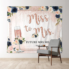 Lofaris Cheers Up With Flowers Adorable Bridal Shower Backdrop