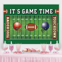 Lofaris Football Field Theme Baby Shower Decor Backdrop