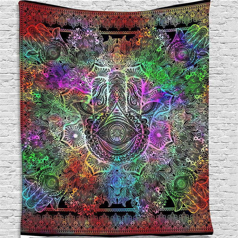 Lofaris Geometric Divination Mandala Pattern Wall Tapestry