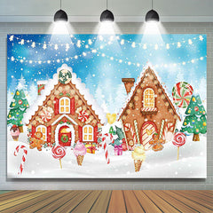 Lofaris Gingerbread House Candyland Xmas Baby Shower Banner