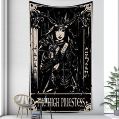 Lofaris Girl Divination 3D Printed Room Decoration Wall Tapestry