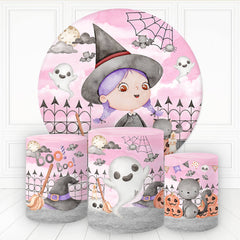 Lofaris Girl Vampire Boo Magic Round Backdrop Kit For Baby Shower