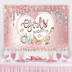 Lofaris Girls Night Glitter Makeup Bachelor Party Backdrop