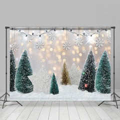 Lofaris Glitter Stars and Jingle-Bell Christmas Tree Backdrop | DIY Christmas Backdrop | Christmas Photo Backdrop | Winter Wonderland Backdrop