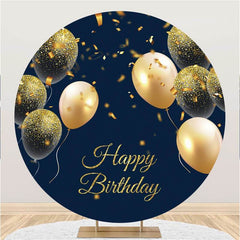 Lofaris Glitter Balloons Circle Birthday Backdrop For Party