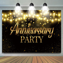 Lofaris Glitter Bokeh Night Anniversary Party Backdrop