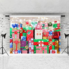 Lofaris Glitter Holiday Gifts Christmas Backdrop For Party