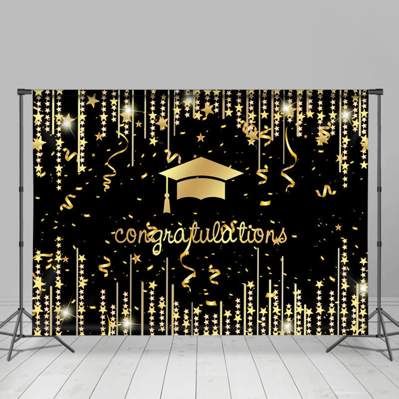 Lofaris Glitter Ribbion Star Congratulations Class 2022 Backdrop