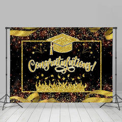 Lofaris Glitter Ribbon Class Of 2023 Graduation Backdrop