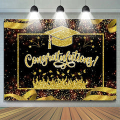 Lofaris Glitter Ribbon Class Of 2023 Graduation Backdrop