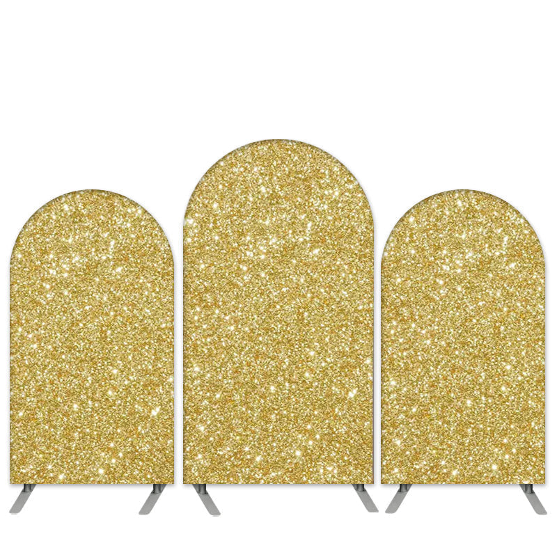 Lofaris Gold Glitter Birthday Party Arch Backdrop Kit Banner