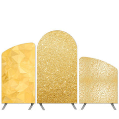 Lofaris Gold Theme Glitter Abstract Arch Backdrop Kit For Birthday