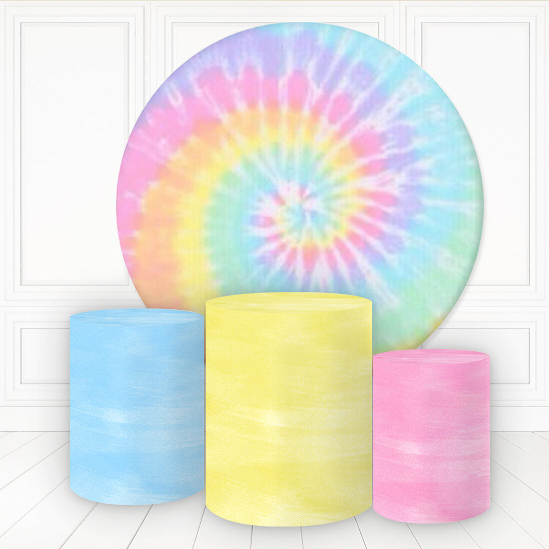 Lofaris Graffiti Colorful Simple Pure Round Backdrop Kit