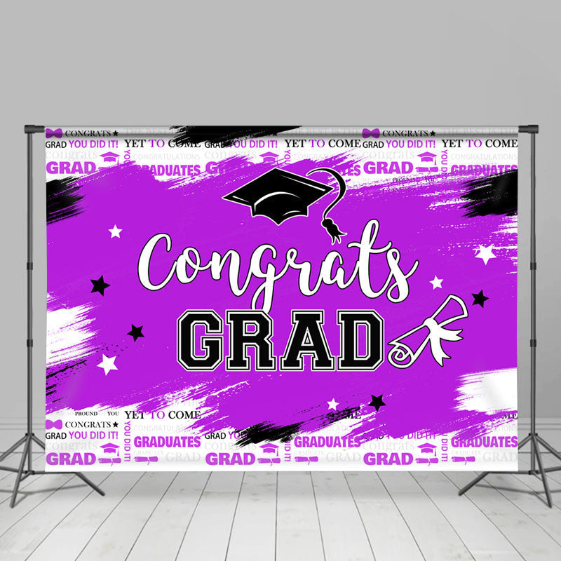 Lofaris Graffiti Simple Congrats Grad Celebration Backdrop