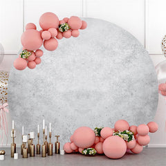 Lofaris Grey Abstract Birthday Party Custom Circle Backdrop