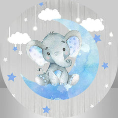 Blue and grey hot sale elephant baby shower