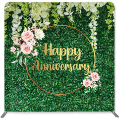 Lofaris Happy Anniversary Double-Sided Backdrop for Wedding