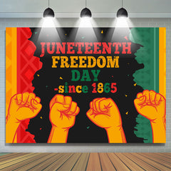 Lofaris Happy Juneteenth Fist Celebration Holiday Backdrop