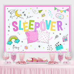 Lofaris Happy Sleep Over Night Cute And Relaxed Party Backdrop