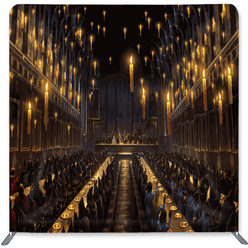 Lofaris Hogwarts Theme Dark Double-Sided Backdrop for Birthday