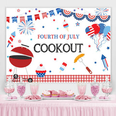 Lofaris Independence Day Cookout Bbq Party Banner Backdrop