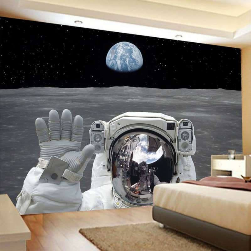 Lofaris Interstellar Astronaut Galaxy Landscape Wall Tapestry