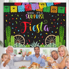 Lofaris It Is A Surprise Fiesta Celebration Party Backdrop