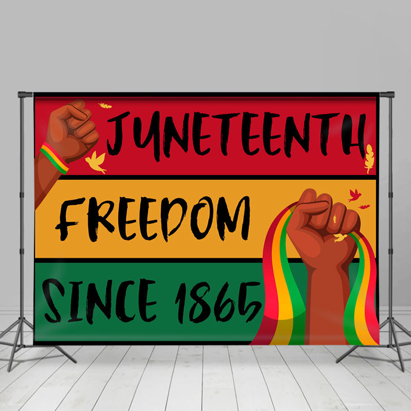 Lofaris Juneteenth Freedom Since 1865 Memorial Day Backdrop