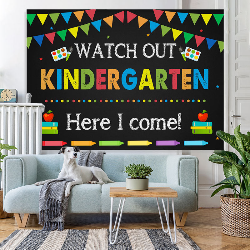 Kindergarten Back to School Kids Photoshoot Backdrop – Lofaris