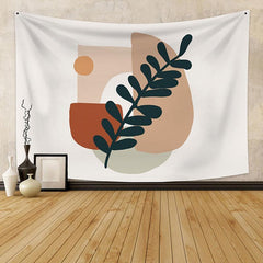 Lofaris Leaves Abstract Geometric Room Decoration Wall Tapestry