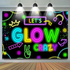 Lofaris Lets Clow Crazy Theme Happy Birthday Backdrop Banner