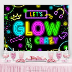 Lofaris Lets Clow Crazy Theme Happy Birthday Backdrop Banner