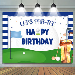 Lofaris Lets Partee Golf Theme Happy Birthday Backdrop