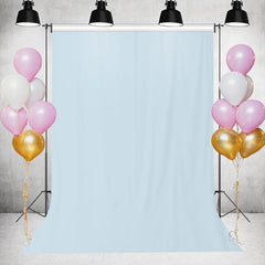 Lofaris Light Blue Solid Simple Party Backdrop for Photo