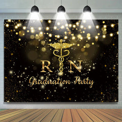 Lofaris Lighting Bokeh Nurse Graduation Party Backdrop