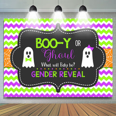 Lofaris Little Boo What Will Baby Be Gender Reveal Backdrop