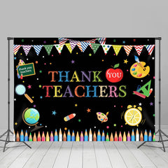 Lofaris Little Stationeries Black Backdrop For Thank You Teachers