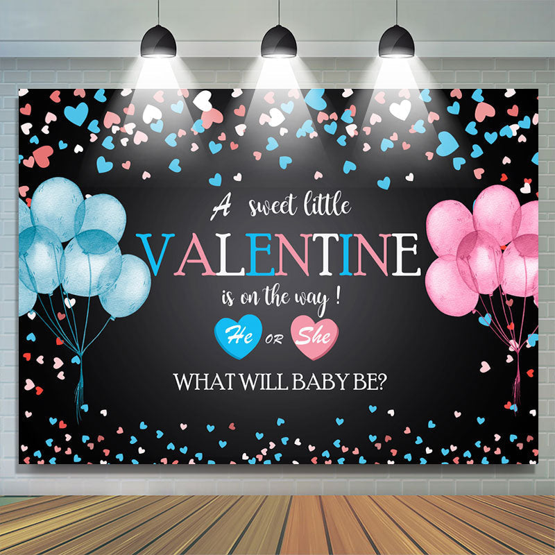 Lofaris Little Valentine Is On The Way Baby Shower Backdrop